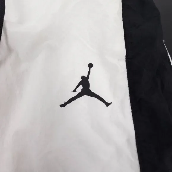 NIKE Jordan JSW DIAMOND TRACK PANT White Black Nylon Sweatpant Athleisure Sporty
